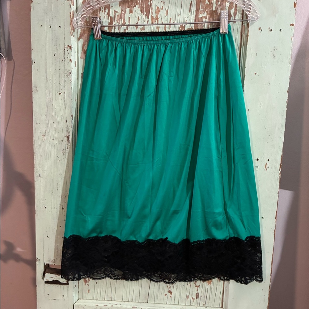 Women’s vintage Wonder Maid teal midi skirt